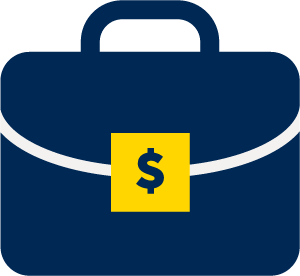 Business briefcase icon