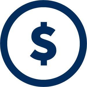 Graphic icon - dollar sign